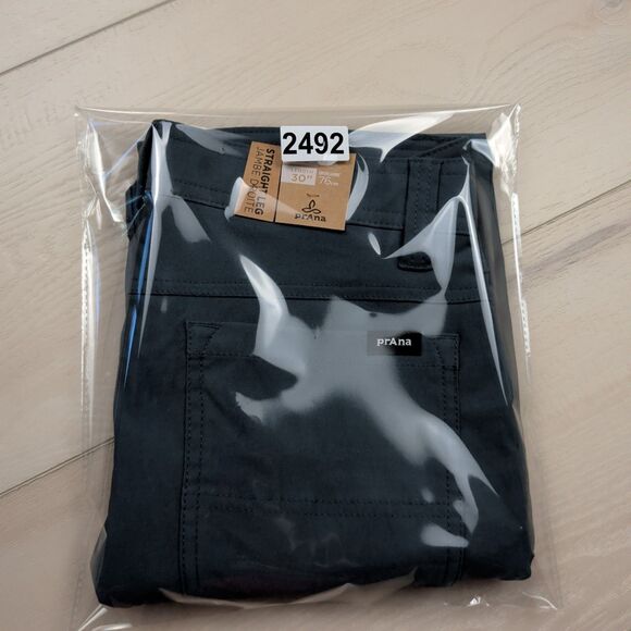 PrAna Brion Pants Mens 28x29 Blue Straight Leg Nylong Stretch Outdoors Hiking - Picture 15 of 15